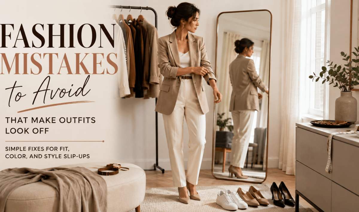 Common fashion mistakes to avoid for creating balanced and polished outfits